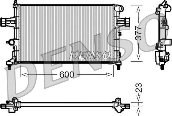 Denso DRM20083 - Radiators, Motora dzesēšanas sistēma www.autospares.lv