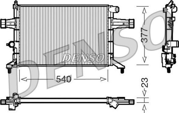 Denso DRM20082 - Radiators, Motora dzesēšanas sistēma www.autospares.lv