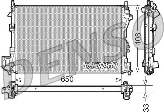 Denso DRM20087 - Radiators, Motora dzesēšanas sistēma www.autospares.lv