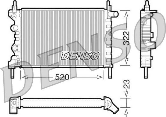 Denso DRM20031 - Radiators, Motora dzesēšanas sistēma www.autospares.lv