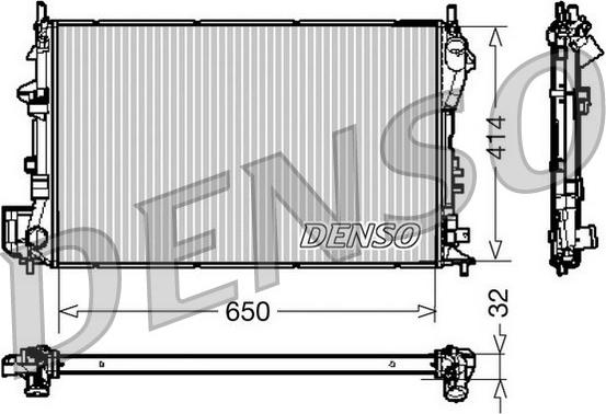 Denso DRM20029 - Radiators, Motora dzesēšanas sistēma www.autospares.lv