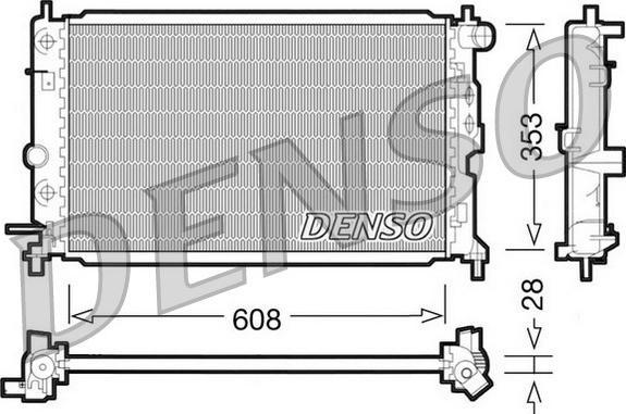 Denso DRM20026 - Radiators, Motora dzesēšanas sistēma www.autospares.lv