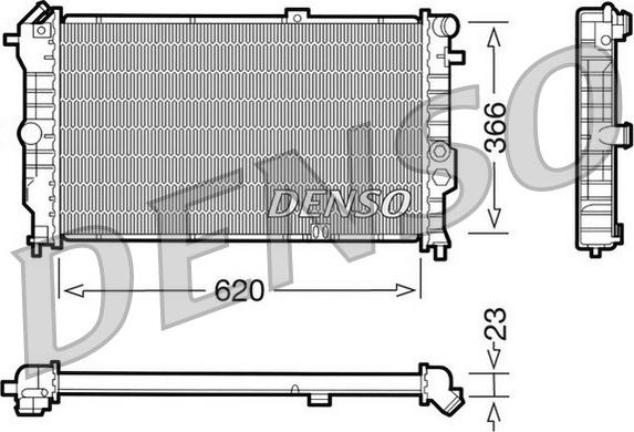 Denso DRM20020 - Radiators, Motora dzesēšanas sistēma www.autospares.lv