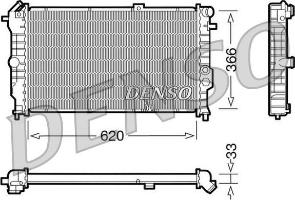 Denso DRM20021 - Radiators, Motora dzesēšanas sistēma www.autospares.lv