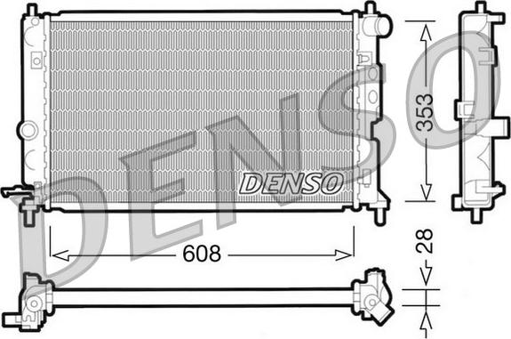 Denso DRM20027 - Radiators, Motora dzesēšanas sistēma www.autospares.lv