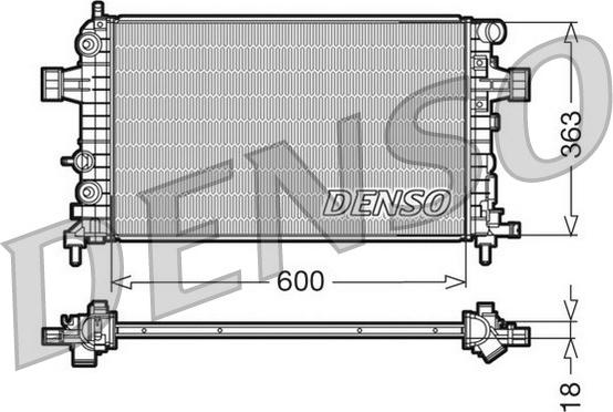 Denso DRM20101 - Radiators, Motora dzesēšanas sistēma www.autospares.lv