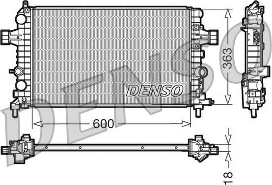 Denso DRM20103 - Radiators, Motora dzesēšanas sistēma www.autospares.lv