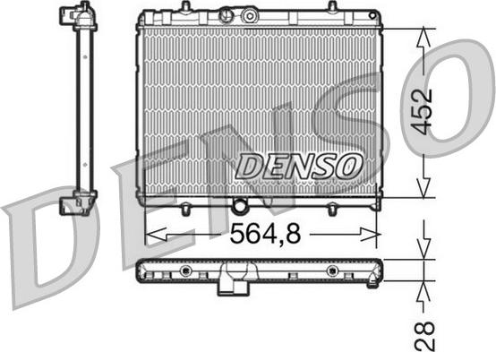 Denso DRM21057 - Radiators, Motora dzesēšanas sistēma www.autospares.lv