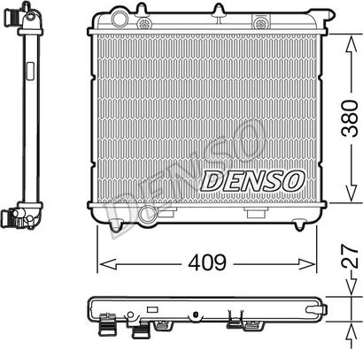 Denso DRM21024 - Radiators, Motora dzesēšanas sistēma www.autospares.lv