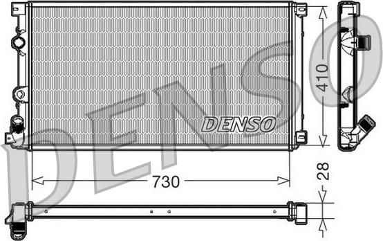 Denso DRM23090 - Radiators, Motora dzesēšanas sistēma www.autospares.lv