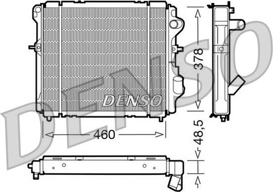 Denso DRM23007 - Radiators, Motora dzesēšanas sistēma www.autospares.lv