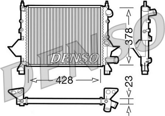 Denso DRM23081 - Radiators, Motora dzesēšanas sistēma www.autospares.lv