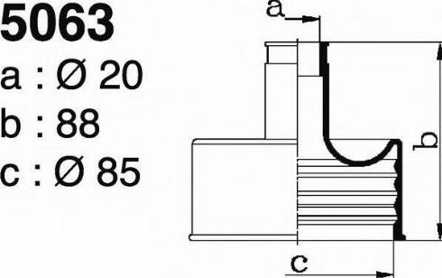 DEPA 5063 - Bellow, drive shaft www.autospares.lv