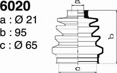 DEPA 6020 - Bellow, drive shaft www.autospares.lv