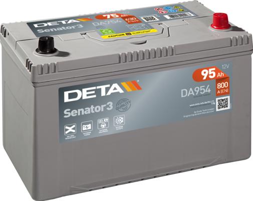 DETA DA954 - Startera akumulatoru baterija www.autospares.lv