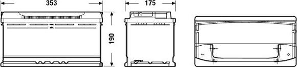 DETA DJ1000 - Стартерная аккумуляторная батарея, АКБ www.autospares.lv