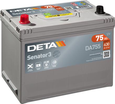 DETA DA755 - Starter Battery www.autospares.lv