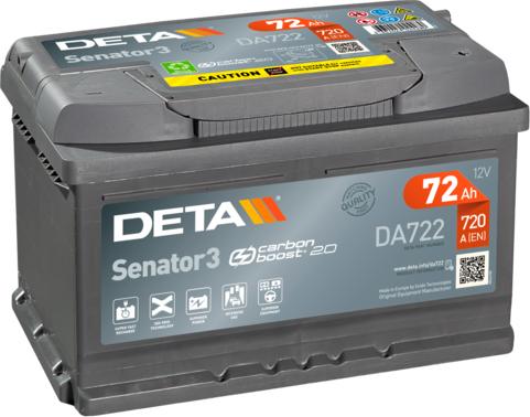 DETA DA722 - Starter Battery www.autospares.lv