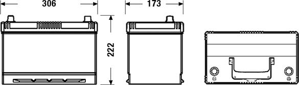 DETA DB954 - Стартерная аккумуляторная батарея, АКБ www.autospares.lv