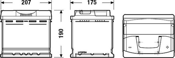 DETA DB500 - Startera akumulatoru baterija www.autospares.lv