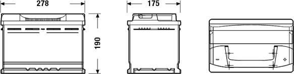 DETA DB740 - Startera akumulatoru baterija www.autospares.lv