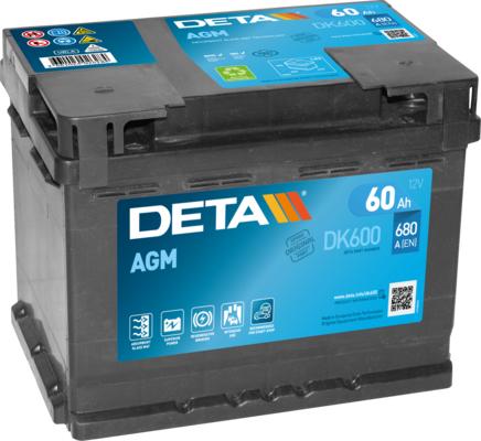 DETA DK600 - Starter Battery www.autospares.lv