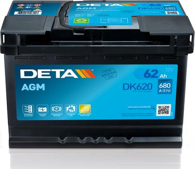 DETA DK620 - Starter Battery www.autospares.lv