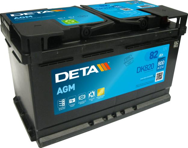 DETA DK820 - Starter Battery www.autospares.lv