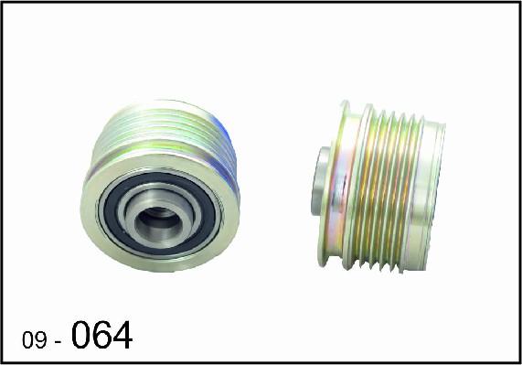 DEXWAL MOBIDEX 09-064 - Pulley, alternator, freewheel clutch www.autospares.lv