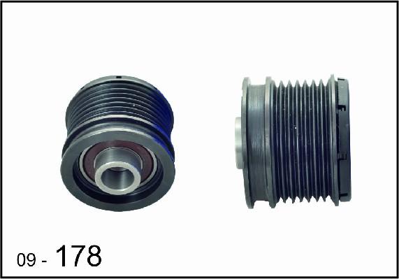 DEXWAL MOBIDEX 09-178 - Pulley, alternator, freewheel clutch www.autospares.lv