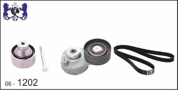 DEXWAL MOBIDEX 06-1202 - Ķīļrievu siksnu komplekts www.autospares.lv