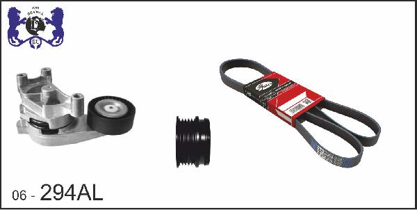 DEXWAL MOBIDEX 06-294AL - Поликлиновый ременный комплект www.autospares.lv