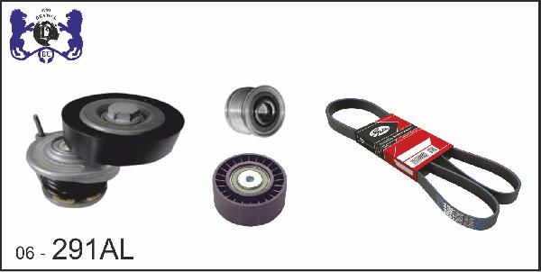 DEXWAL MOBIDEX 06-291AL - Поликлиновый ременный комплект www.autospares.lv