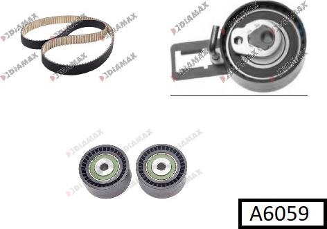 Diamax A6059 - Timing Belt Set www.autospares.lv