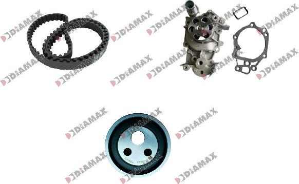 Diamax A6054WP - Water Pump & Timing Belt Set www.autospares.lv