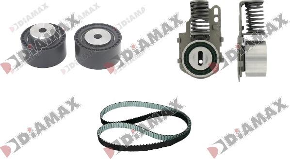 Diamax A6063 - Комплект зубчатого ремня ГРМ www.autospares.lv