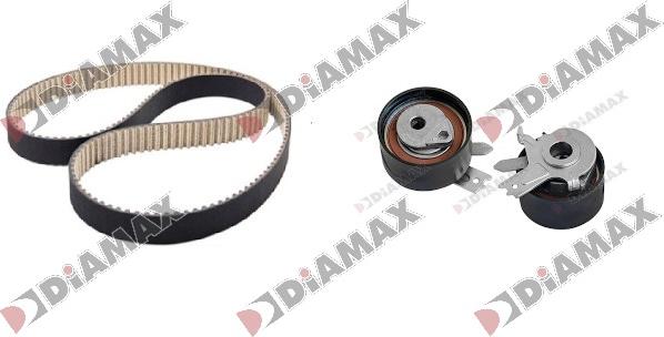 Diamax A6002 - Комплект зубчатого ремня ГРМ www.autospares.lv