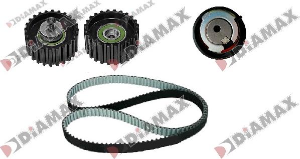 Diamax A6018 - Комплект зубчатого ремня ГРМ www.autospares.lv