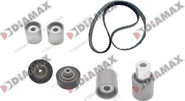 Diamax A6013 - Комплект зубчатого ремня ГРМ www.autospares.lv