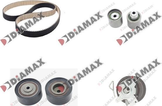 Diamax A6017 - Комплект зубчатого ремня ГРМ www.autospares.lv