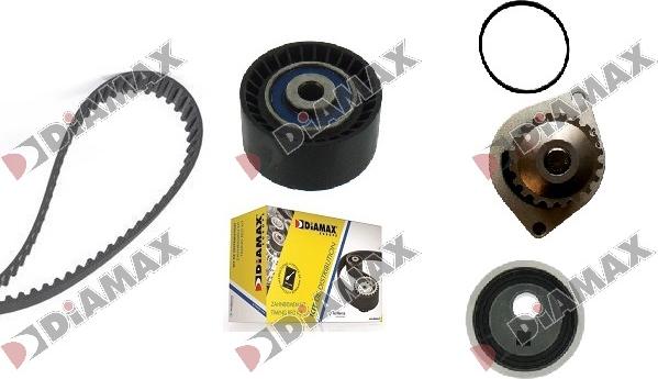 Diamax A6089WP - Water Pump & Timing Belt Set www.autospares.lv