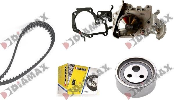 Diamax A6088WP - Water Pump & Timing Belt Set www.autospares.lv