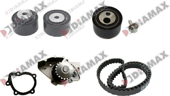 Diamax A6039WP - Water Pump & Timing Belt Set www.autospares.lv