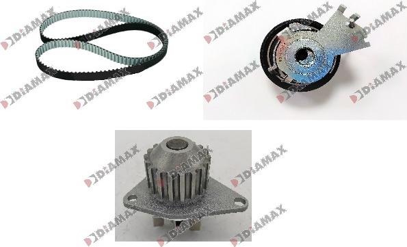 Diamax A6022WP - Water Pump & Timing Belt Set www.autospares.lv