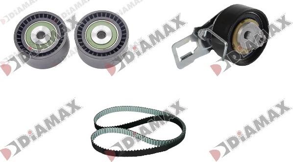 Diamax A6072 - Комплект зубчатого ремня ГРМ www.autospares.lv