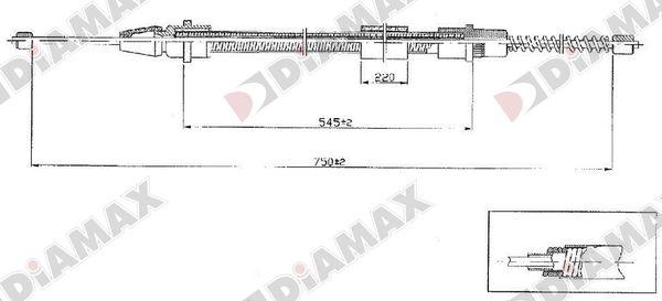 Diamax AA3032 - Trose, Stāvbremžu sistēma www.autospares.lv