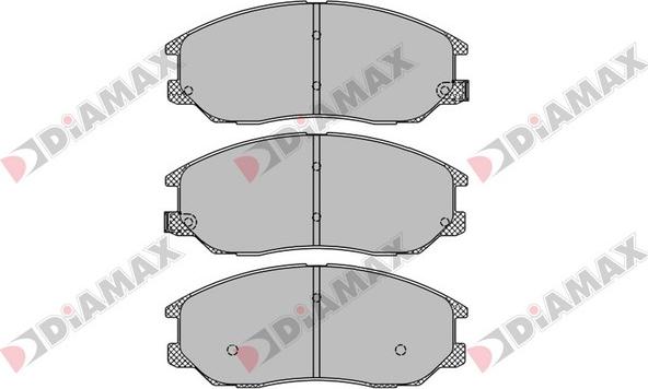 Diamax N09447 - Bremžu uzliku kompl., Disku bremzes www.autospares.lv