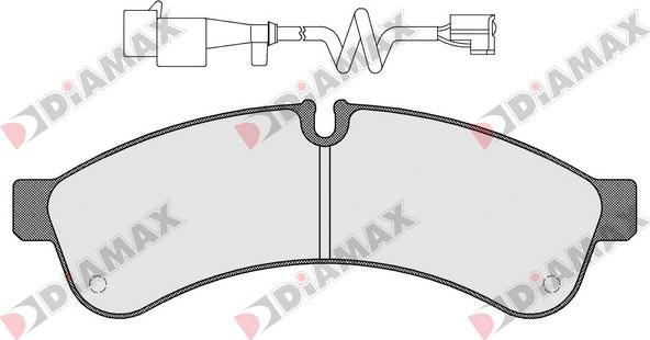 Diamax N09451A - Bremžu uzliku kompl., Disku bremzes www.autospares.lv