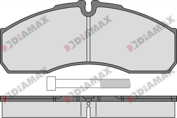 Diamax N09452 - Bremžu uzliku kompl., Disku bremzes www.autospares.lv