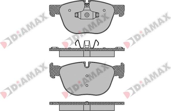 Diamax N09466 - Тормозные колодки, дисковые, комплект www.autospares.lv